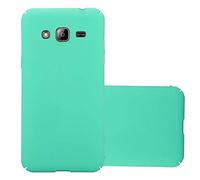 cadorabo Coque pour Samsung Galaxy J3 2017 en Frosty Vert - Housse Protection Rigide en Plastique Dur avec Anti-Choc et Anti-Rayures - Ultra Slim Fin Hard Case Cover Bumper