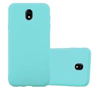 cadorabo Coque pour Samsung Galaxy J5 2017 en Candy Bleu - Housse Protection Souple en Silicone TPU avec Anti-Choc et Anti-Rayures - Ultra Slim Fin Gel Case Cover Bumper