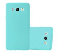 cadorabo Coque pour Samsung Galaxy J7 2016 en Candy Bleu - Housse Protection Souple en Silicone TPU avec Anti-Choc et Anti-Rayures - Ultra Slim Fin Gel Case Cover Bumper