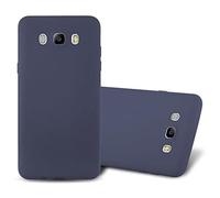 cadorabo Coque pour Samsung Galaxy J7 2016 en Frost Bleu FONCÉ - Housse Protection Souple en Silicone TPU avec Anti-Choc et Anti-Rayures - Ultra Slim Fin Gel Case Cover Bumper