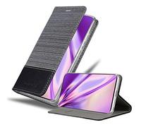 cadorabo Coque pour Samsung Galaxy Note 20 en Gris Noir - Housse Protection avec Fermoire Magnétique, Stand Horizontal et Fente Carte - Portefeuille Etui Poche Folio Case Cover