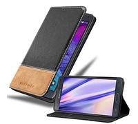 cadorabo Coque pour Samsung Galaxy Note 4 en Noir Brun - Housse Protection avec Fermoire Magnétique, Stand Horizontal et Fente Carte - Portefeuille Etui Poche Folio Case Cover