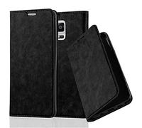 cadorabo Coque pour Samsung Galaxy Note 4 en Noir Nuit - Housse Protection avec Fermoire Magnétique, Stand Horizontal et Fente Carte - Portefeuille Etui Poche Folio Case Cover