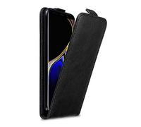 cadorabo Coque pour Samsung Galaxy Note 9 en Noir Nuit - Housse Protection en Style Flip avec Fermoire Magnétique - Etui Poche Folio Case Cover