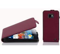 cadorabo Coque pour Samsung Galaxy S2 / S2 Plus en ORCHIDÉE Violets - Housse Protection en Style Flip en Similicuir Structuré - Etui Poche Folio Case Cover