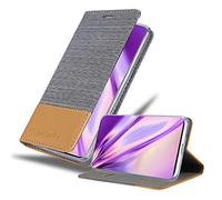 cadorabo Coque pour Samsung Galaxy S20 en Gris Clair Marron - Housse Protection avec Fermoire Magnétique, Stand Horizontal et Fente Carte - Portefeuille Etui Poche Folio Case Cover
