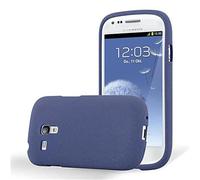 cadorabo Coque pour Samsung Galaxy S3 Mini en Frost Bleu FONCÉ - Housse Protection Souple en Silicone TPU avec Anti-Choc et Anti-Rayures - Ultra Slim Fin Gel Case Cover Bumper