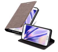 cadorabo Coque pour Samsung Galaxy S5 / S5 Neo en Marron CAFÉ - Housse Protection avec Fermoire Magnétique, Stand Horizontal et Fente Carte - Portefeuille Etui Poche Folio Case Cover