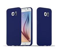 cadorabo Coque pour Samsung Galaxy S6 en Candy Bleu FONCÉ - Housse Protection Souple en Silicone TPU avec Anti-Choc et Anti-Rayures - Ultra Slim Fin Gel Case Cover Bumper