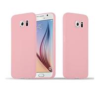 cadorabo Coque pour Samsung Galaxy S6 en Candy Rose Vif - Housse Protection Souple en Silicone TPU avec Anti-Choc et Anti-Rayures - Ultra Slim Fin Gel Case Cover Bumper