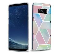 cadorabo Coque pour Samsung Galaxy S8 Plus en Marbre Arc-en-Ciel no.11 - Housse Protection en Silicone TPU en Motif Mosaïque - Ultra Slim Fin Gel Case Cover Bumper