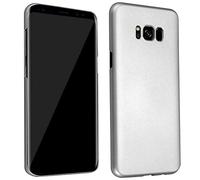 cadorabo Coque pour Samsung Galaxy S8 Plus en Metallic Argent - Housse Protection Rigide en Plastique Dur avec Anti-Choc et Anti-Rayures - Ultra Slim Fin Hard Case Cover Bumper