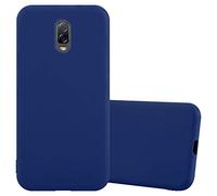 cadorabo Coque pour Samsung J7 Plus / C7 2017 / J7310 en Candy Bleu FONCÉ - Housse Protection Souple en Silicone TPU avec Anti-Choc et Anti-Rayures - Ultra Slim Fin Gel Case Cover Bumper