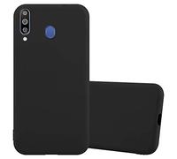 cadorabo Coque pour Samsung M30 / A40s en Candy Noir - Housse Protection Souple en Silicone TPU avec Anti-Choc et Anti-Rayures - Ultra Slim Fin Gel Case Cover Bumper