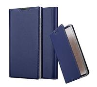 cadorabo Coque pour Sony Xperia L1 en Classy Bleu FONCÉ - Housse Protection avec Fermoire Magnétique, Stand Horizontal et Fente Carte - Portefeuille Etui Poche Folio Case Cover