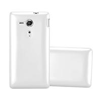 cadorabo Coque pour Sony Xperia SP en Metallic Argent - Housse Protection Souple en Silicone TPU avec Anti-Choc et Anti-Rayures - Ultra Slim Fin Gel Case Cover Bumper