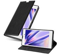 cadorabo Coque pour Sony Xperia T3 en Noir Nuit - Housse Protection avec Fermoire Magnétique, Stand Horizontal et Fente Carte - Portefeuille Etui Poche Folio Case Cover