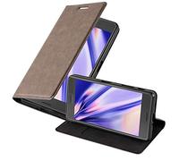 cadorabo Coque pour Sony Xperia X Performance en Marron CAFÉ - Housse Protection avec Fermoire Magnétique, Stand Horizontal et Fente Carte - Portefeuille Etui Poche Folio Case Cover