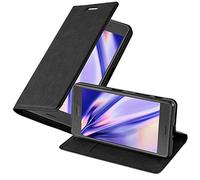 cadorabo Coque pour Sony Xperia X Performance en Noir Nuit - Housse Protection avec Fermoire Magnétique, Stand Horizontal et Fente Carte - Portefeuille Etui Poche Folio Case Cover