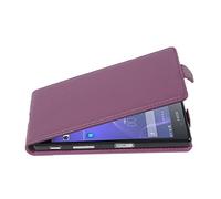 cadorabo Coque pour Sony Xperia X Performance en ORCHIDÉE Violets - Housse Protection en Style Flip en Similicuir Structuré - Etui Poche Folio Case Cover