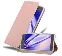 cadorabo Coque pour Sony Xperia XA en Classy Or ROSÉ - Housse Protection avec Fermoire Magnétique, Stand Horizontal et Fente Carte - Portefeuille Etui Poche Folio Case Cover
