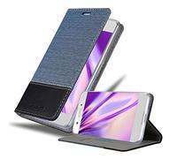 cadorabo Coque pour Sony Xperia XA1 en Bleu FONCÉ Noir - Housse Protection avec Fermoire Magnétique, Stand Horizontal et Fente Carte - Portefeuille Etui Poche Folio Case Cover