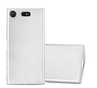 cadorabo Coque pour Sony Xperia XZ1 Compact en Metallic Argent - Housse Protection Souple en Silicone TPU avec Anti-Choc et Anti-Rayures - Ultra Slim Fin Gel Case Cover Bumper