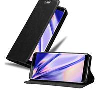 cadorabo Coque pour Sony Xperia XZ3 en Noir Nuit - Housse Protection avec Fermoire Magnétique, Stand Horizontal et Fente Carte - Portefeuille Etui Poche Folio Case Cover