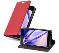 cadorabo Coque pour Sony Xperia Z2 Compact en Rouge DE Pomme - Housse Protection avec Fermoire Magnétique, Stand Horizontal et Fente Carte - Portefeuille Etui Poche Folio Case Cover