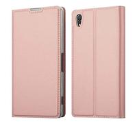 cadorabo Coque pour Sony Xperia Z2 en Classy Or ROSÉ - Housse Protection avec Fermoire Magnétique, Stand Horizontal et Fente Carte - Portefeuille Etui Poche Folio Case Cover