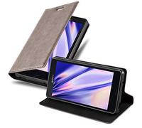 cadorabo Coque pour Sony Xperia Z3 Compact en Marron CAFÉ - Housse Protection avec Fermoire Magnétique, Stand Horizontal et Fente Carte - Portefeuille Etui Poche Folio Case Cover