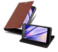 cadorabo Coque pour Sony Xperia Z3 en Marron Moyen - Housse Protection avec Fermoire Magnétique, Stand Horizontal et Fente Carte - Portefeuille Etui Poche Folio Case Cover