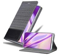 cadorabo Coque pour Vivo V11 en Gris Noir - Housse Protection avec Fermoire Magnétique, Stand Horizontal et Fente Carte - Portefeuille Etui Poche Folio Case Cover
