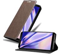 cadorabo Coque pour Vivo Y71 en Marron CAFÉ - Housse Protection avec Fermoire Magnétique, Stand Horizontal et Fente Carte - Portefeuille Etui Poche Folio Case Cover