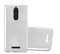 cadorabo Coque pour WIKO View en Metallic Argent - Housse Protection Souple en Silicone TPU avec Anti-Choc et Anti-Rayures - Ultra Slim Fin Gel Case Cover Bumper