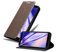 cadorabo Coque pour WIKO View Max en Marron CAFÉ - Housse Protection avec Fermoire Magnétique, Stand Horizontal et Fente Carte - Portefeuille Etui Poche Folio Case Cover