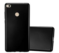 cadorabo Coque pour Xiaomi Mi Max 2 en Metallic Noir - Housse Protection Souple en Silicone TPU avec Anti-Choc et Anti-Rayures - Ultra Slim Fin Gel Case Cover Bumper