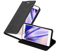 cadorabo Coque pour Xiaomi RedMi 3S en Noir Nuit - Housse Protection avec Fermoire Magnétique, Stand Horizontal et Fente Carte - Portefeuille Etui Poche Folio Case Cover