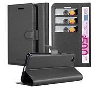 cadorabo Coque pour Xiaomi RedMi GO en Noir DE Jais - Housse Protection avec Fermoire Magnétique, Stand Horizontal et Fente Carte - Portefeuille Etui Poche Folio Case Cover