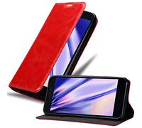 cadorabo Coque pour Xiaomi RedMi GO en Rouge DE Pomme - Housse Protection avec Fermoire Magnétique, Stand Horizontal et Fente Carte - Portefeuille Etui Poche Folio Case Cover