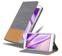 cadorabo Coque pour Xiaomi RedMi Note 4 en Gris Clair Marron - Housse Protection avec Fermoire Magnétique, Stand Horizontal et Fente Carte - Portefeuille Etui Poche Folio Case Cover