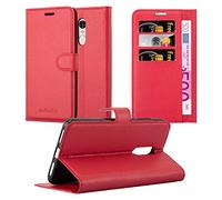cadorabo Coque pour Xiaomi RedMi Note 4 en Rouge Cerise - Housse Protection avec Fermoire Magnétique, Stand Horizontal et Fente Carte - Portefeuille Etui Poche Folio Case Cover