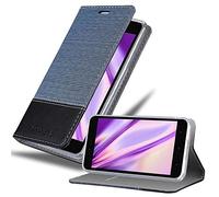 cadorabo Coque pour Xiaomi RedMi Note 5A en Bleu FONCÉ Noir - Housse Protection avec Fermoire Magnétique, Stand Horizontal et Fente Carte - Portefeuille Etui Poche Folio Case Cover