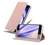 Cadorabo Coque pour ZTE Blade V8 en Classy Or ROSÉ - Housse Protection avec Fermoire Magnétique, Stand Horizontal et Fente Carte - Portefeuille Etui Poche Folio Case Cover