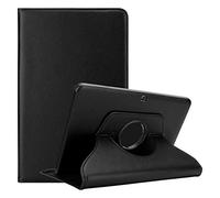 Cadorabo Coque Tablette pour Samsung Galaxy Tab 3 (10.1" Zoll) P5200 en Noir SUREAU - Housse Protection en Style Livre sans Auto Wake Up avec Stand Horizontal et Fermeture de Bande Élastique