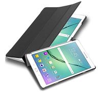 cadorabo Coque Tablette pour Samsung Galaxy Tab S2 9.7 SM-T815N/T813N/T819N en Noir Satin - Housse Protection Très Fine en Similicuir en Style Livre avec Auto Wake Up et Stand Horizontal