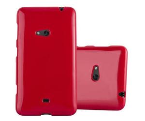 Cadorabo DE-110254 coque pour téléphone Rouge pour Nokia Lumia 625