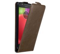 Cadorabo DE-121251 coque pour téléphone Marron pour Motorola MOTO E4