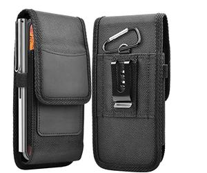 cadorabo Etui pour Portable avec Clip Ceinture Compatible avec Blackview BV4900 / BV4900 Pro / BV4900s en Noir -360 degrés Etui de Protection avec Passant pour Ceinture -Etui Ceinture
