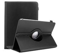 Cadorabo Étui pour Tablette Compatible avec Alcatel Smart Tab 7 en Noir - Housse de Protection en Cuir synthétique avec Fonction de Support - Étui à 360 degrés avec Bande élastique